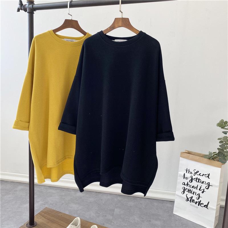 2023 Autumn/Winter Loose Long-Sleeve Maternity T-Shirt for Women