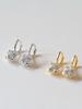 Lucore Silver 925 Pure Drop Cubic One-Touch Earrings