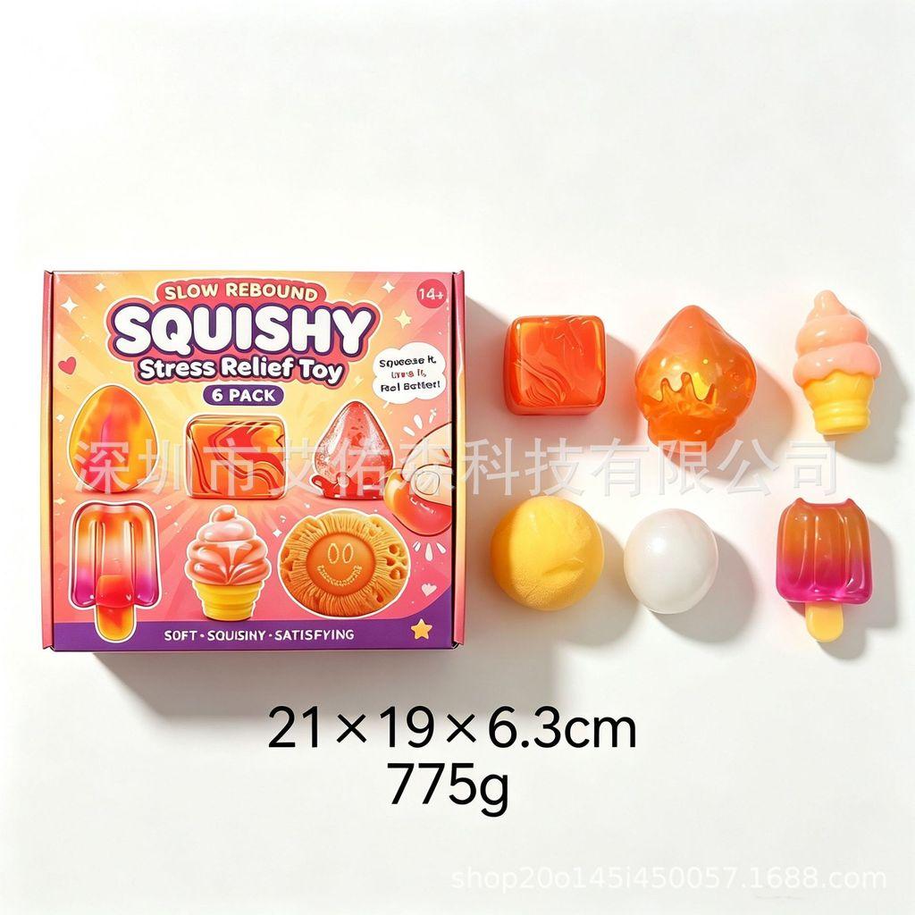 Squishy Sensory Toys Set Cute Soft Squeeze Fidget Toy Kit Stress Relief Squishies For Kids Christmas Advent Calendar Gift For Boys Girls Party Favors