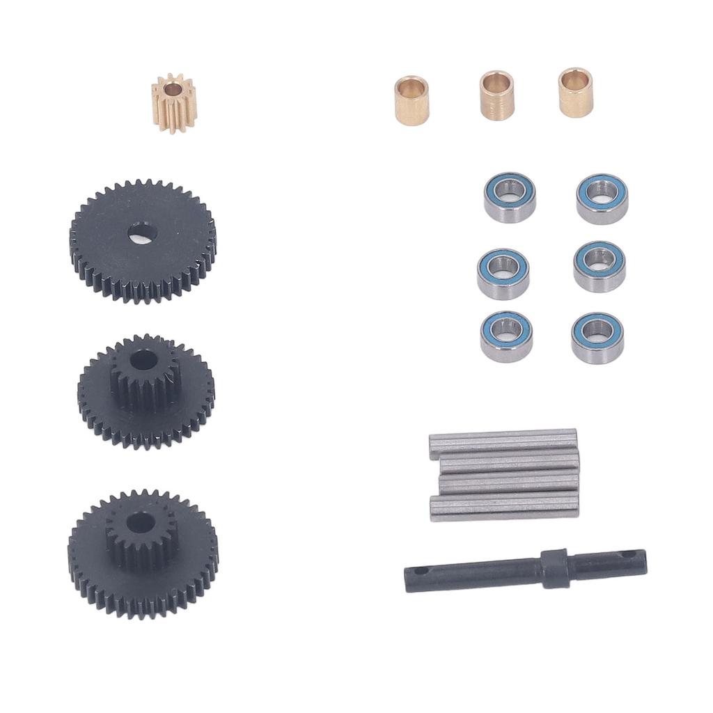 Heavy Duty Steel RC Car Transmission Gear Set with Shaft Motor Gear for Traxxas TRX4M 118 RC Car