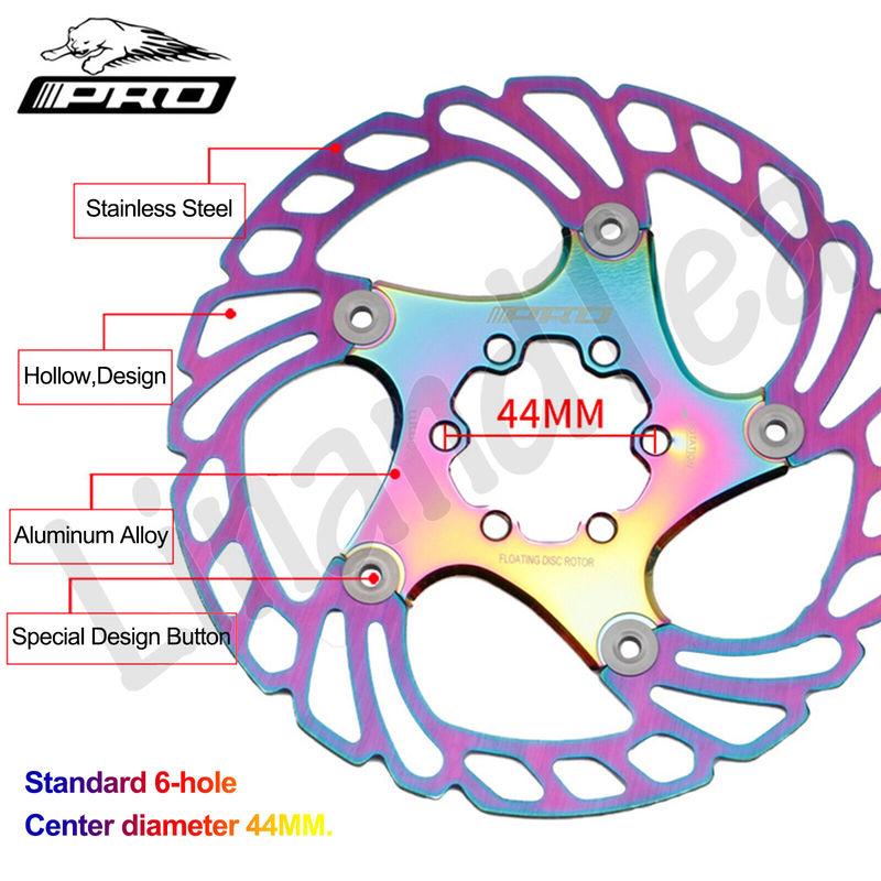 IIIPRO Disc Brake Rotors Multicolor Floating Brake Rotors 140/160/180/203mm Hydraulic Disc Brake Rotor Road Mountain Bike Discs