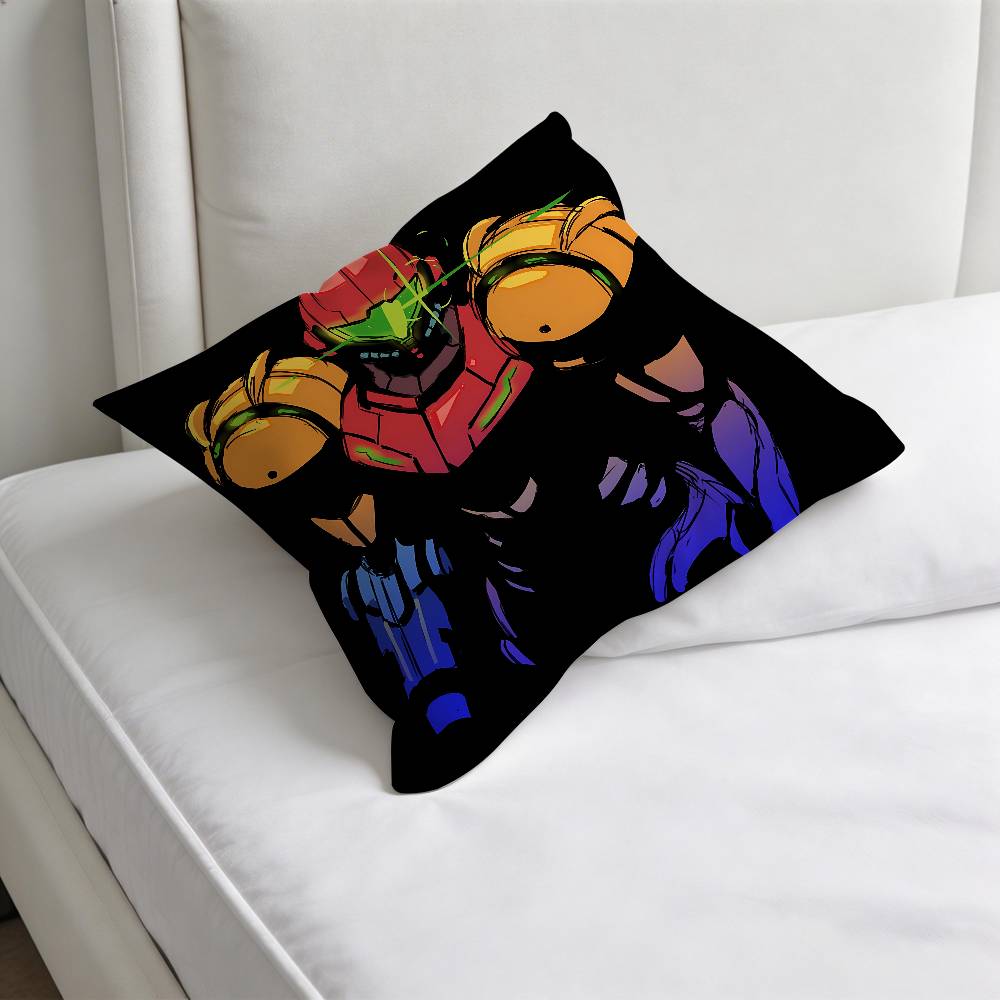 Cool MMetroid Dread Square Pillow Cover Decorative Throw Pillow Case for Sofa Couch Bed Home Car Living Room Decoration