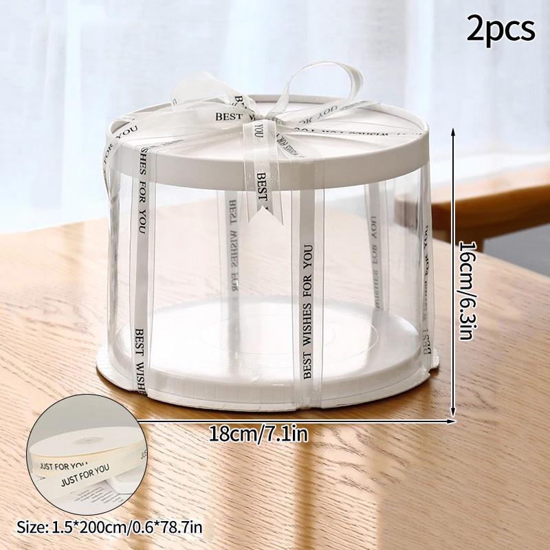 Transparent Cake Box Cake Packaging Boxes Clear Cake Boxes Gifts Birthday Bag Accessorie Wedding Birthday Party Gift Box