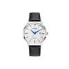 Eco Drive Light Powered Quartz Movement Cow Leather Strap Watch Unisex White Dial BM7461-18A