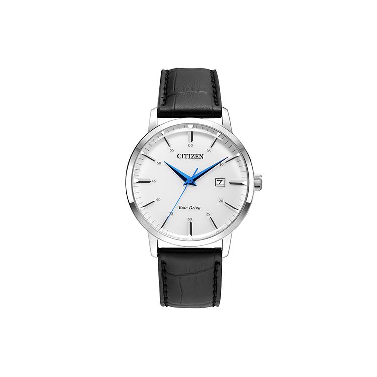 

CITIZEN Eco Drive Light Powered Quartz Movement Cow Leather Strap Watch Unisex White Dial BM7461-18A White