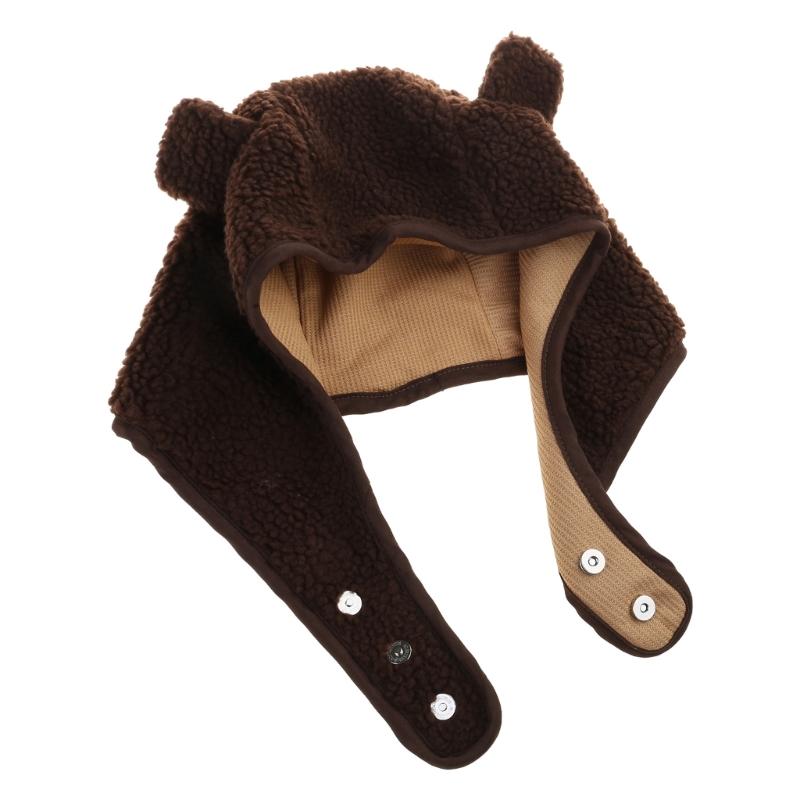 Winter Bear Ear Hat for Teens Keep Warm Protecting Ear Hat Windproof Outdoor