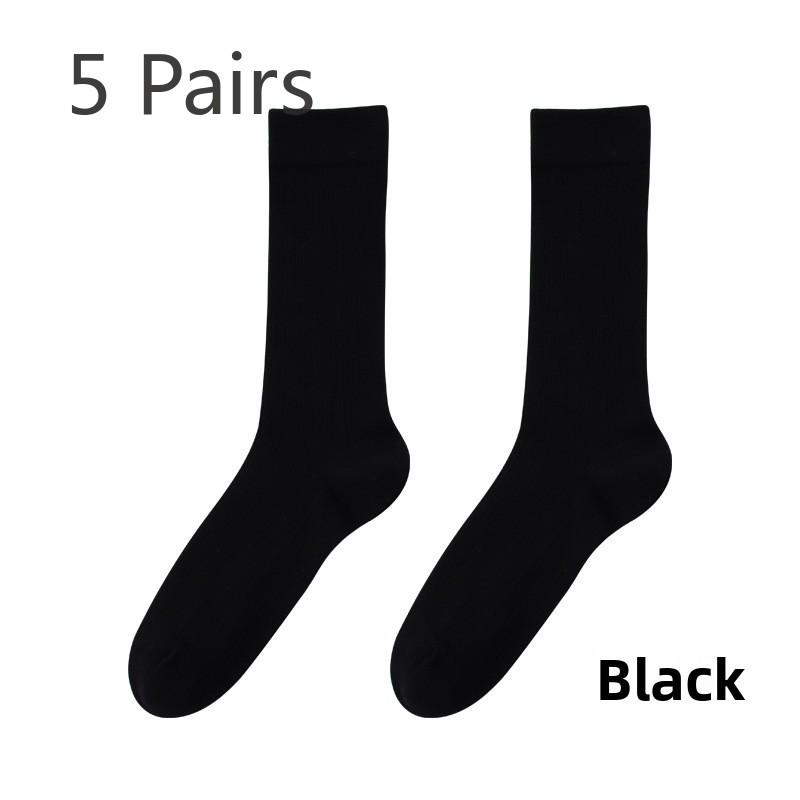 5 Paar Sommer Dünne Damen Plüschsocken Eis Eis Sommer Dünn Atmungsaktiv Ballett Socken Mittellange Socken Reine Baumwollsocken
