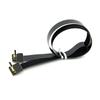 Cablecc 90 Degree Downward Facing FPV Micro HDMI Male To Mini HDMI FPC Flat for GoPro Multicopter Aerial Photography Cable, 50cm,