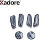 Car Seat Adjustment Switch Button Cover Trim For Hyundai Tucson    2024 Carbon Fiber Interior Mouldings Accessories