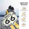 1Pz Coperta con motivo Highway 66, leggera per tutte le stagioni, per casa, ufficio, pisolino all'aperto, coperta multifunzionale
