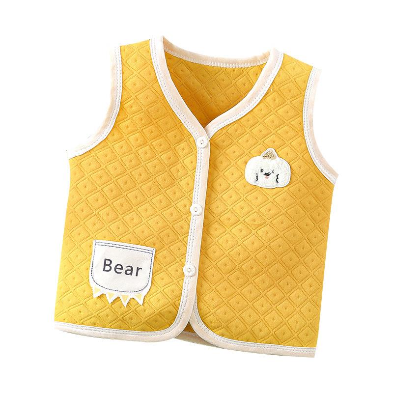 Unisex Kids' Autumn Winter Warm Padded Vest, Cotton Waistcoat for Toddlers Newborns Sleeveless Gilet