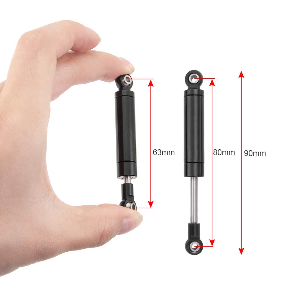 80mm RC Shock Absorber Damper Inner Spring Upgrade Parts for TRZX 1/10 RC Crawler Car TRX4 SCX10 D90 (80mm)