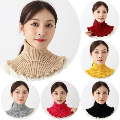Europe 1PC Collar Accessories Knitted Fake Neck Covers Women Detachable Autumn Winter Warmer Scarf