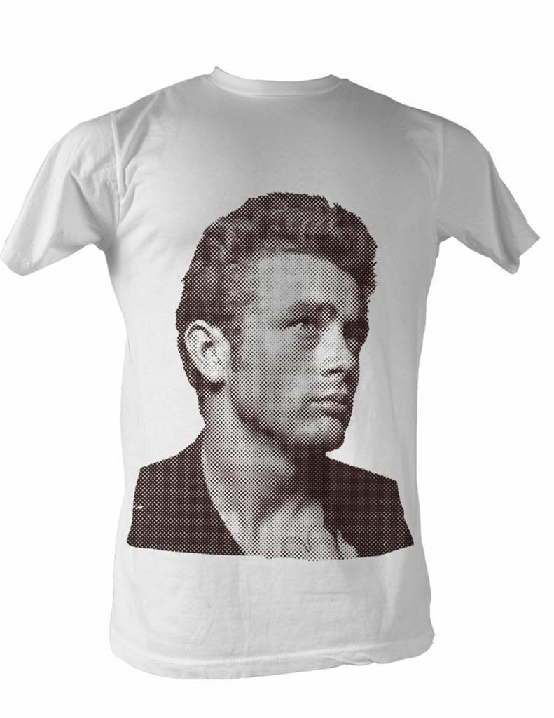 James Dean Gold Rebel White Adult T-Shirt Mens Womens Tees Top M