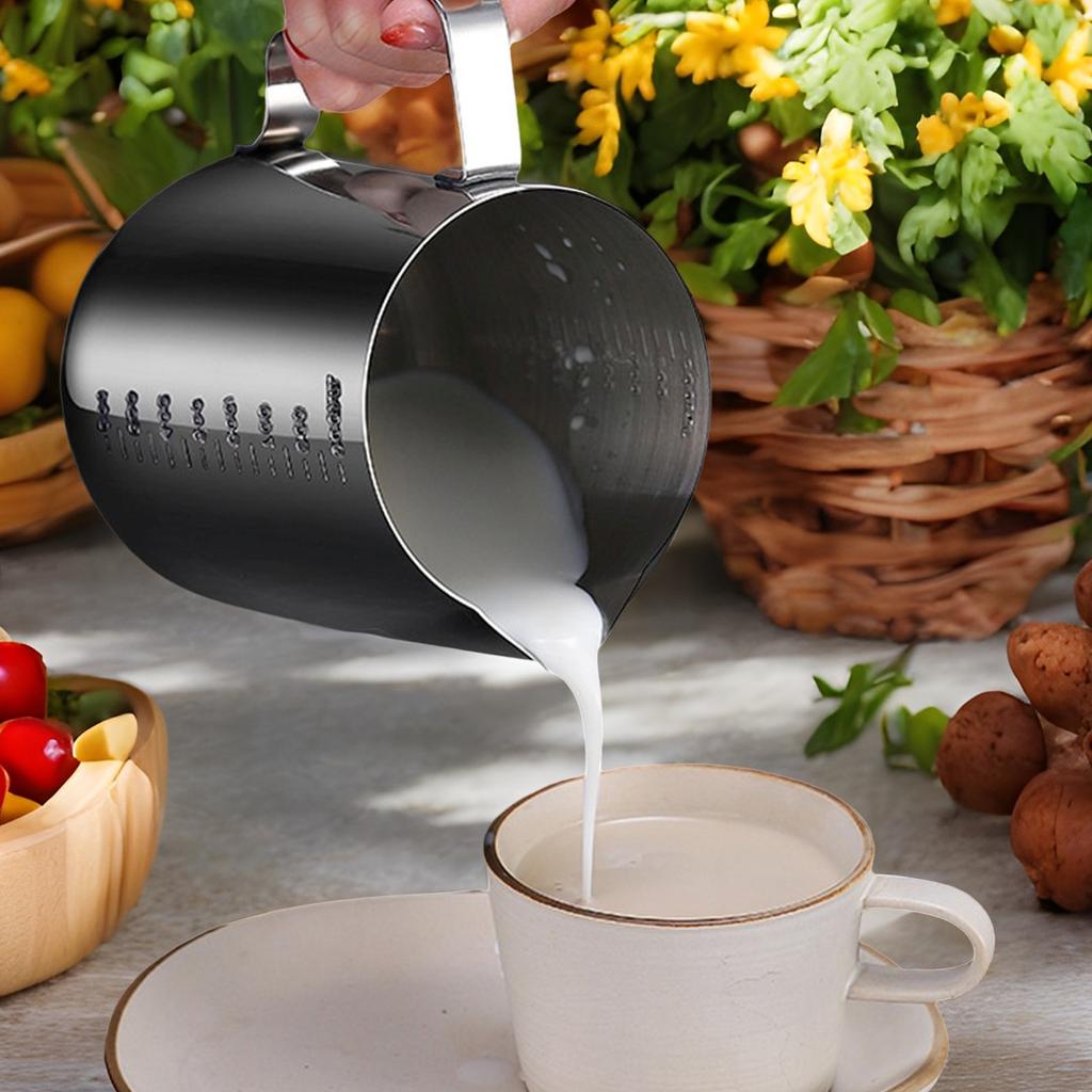 Stainless Steel Milk Frothing Pitcher Latte Art Milk Pitcher Milk Frothing Pitcher Housewarming Gift for Friends