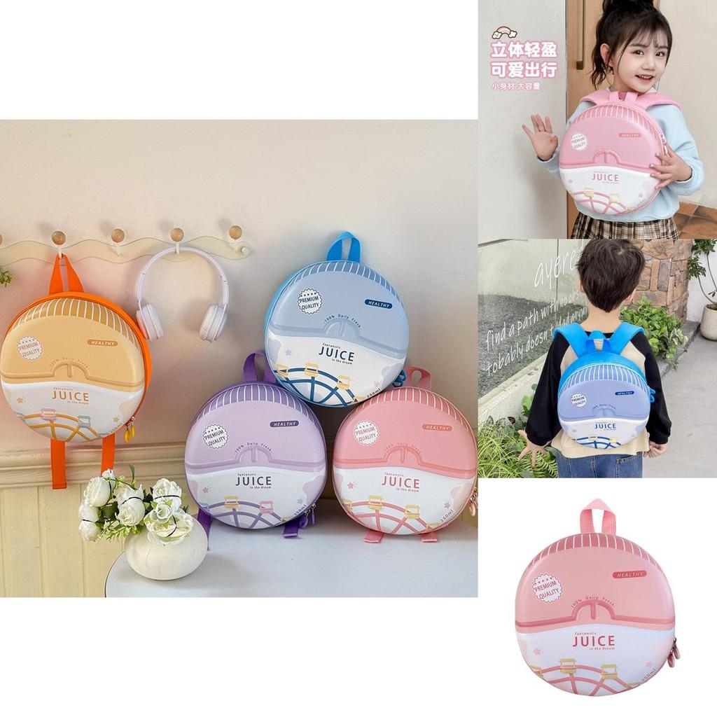 Adorable Children's Nylon Backpack In Pink Yellow Blue And Purple For School Use