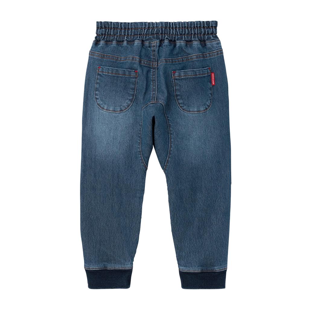 MIKIHOUSE Web Limited Logo Stretch Pants for Baby & Kids 80cm Indigo Blue IBL 10-3220-680