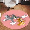 Tom And Jerry (37) Round Office Rug Decorative Floor Rug for Office Bedroom Living Room and Home Space