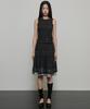 Peulleeoeob Layered Crinkle Check Skirt (Fl-269_Black)