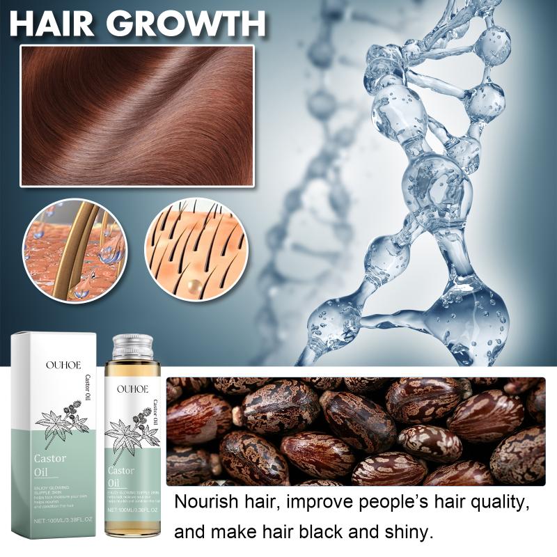 Castor Oil With Vitamins For Deep Hair Scalp Health Skin Hydration Carrier Oil For Aromatherapy and DIY Creams