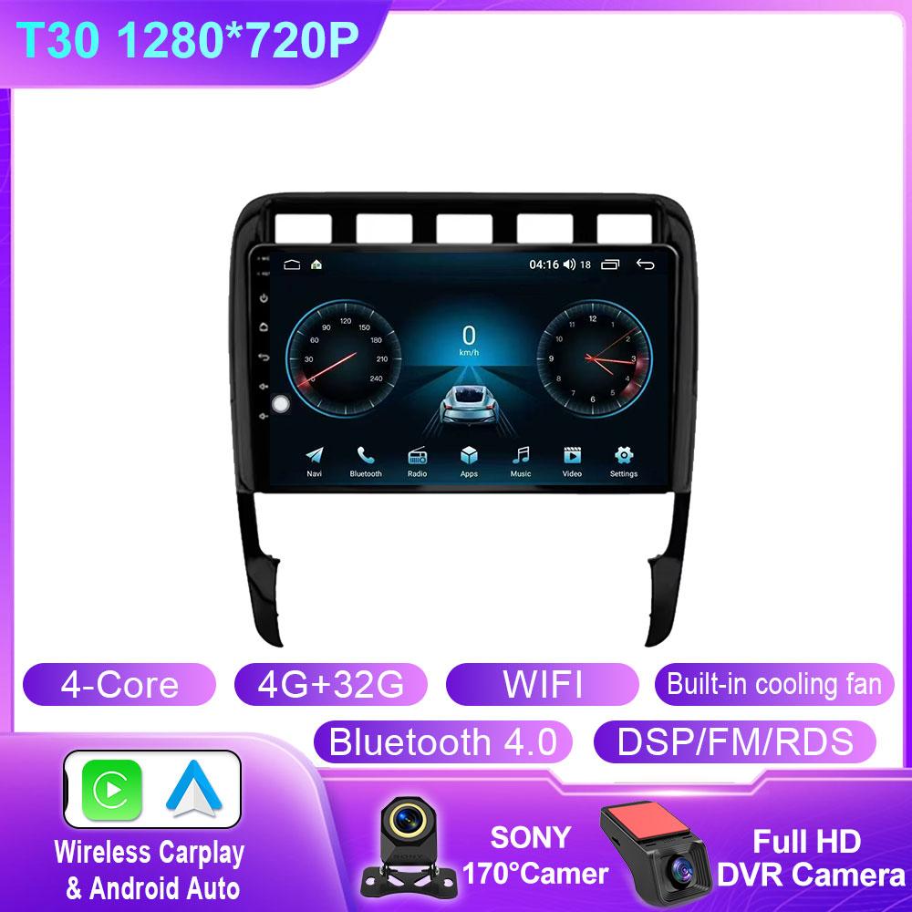 Android 14 Car Radio Car Multimedia Video Player WIFI For Porsche Cayenne 957/955 2002 - 2010 HeadUnit GPS Autoradio Carplay BT