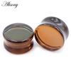 Alisouy 1PC 6mm-30mm Runde Glas Frauen Männer Ohr Stecker Tunnel Messgeräte Keil Expander Extender Ohrringe piercing Körper Schmuck