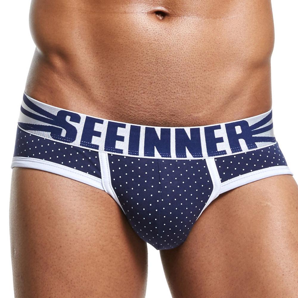 Мужское сексуальное нижнее белье, шорты, трусы в горошек с принтом ...