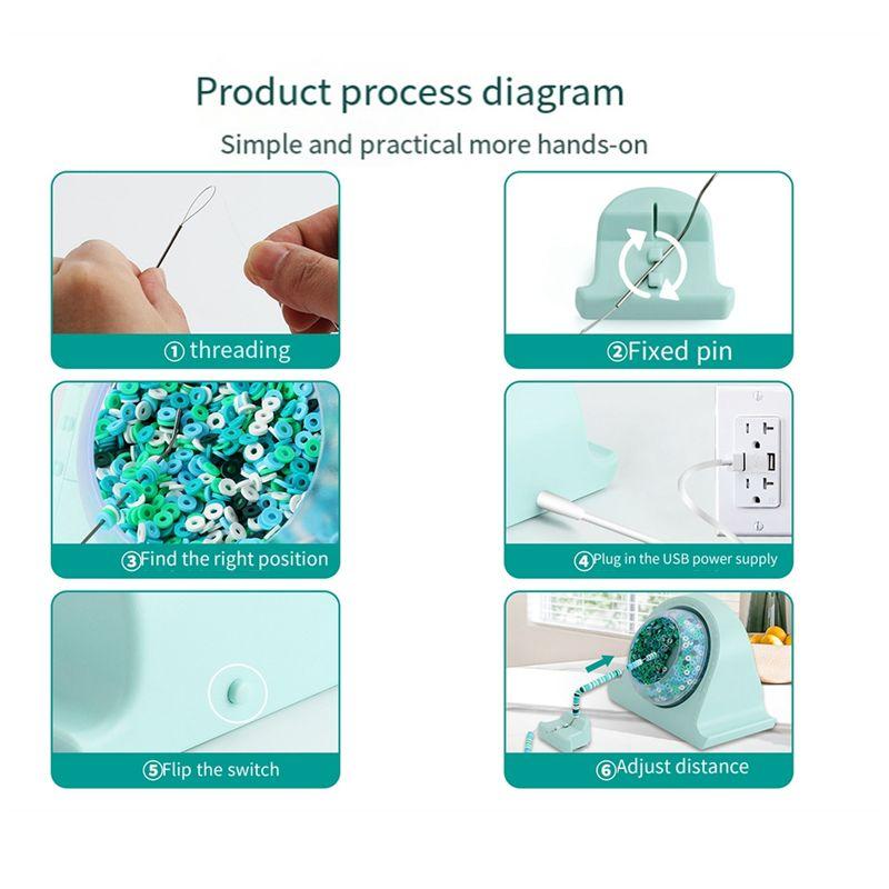 M-Modern-Bead Spinner, Bowl Clay Bead Spinner, Efficient Electric Bead Spinner With For Easy And Fun Jewelry Making Easy Install