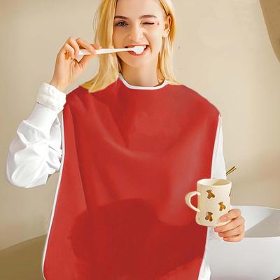 Wodoodporny Śliniak z Mikrofibry dla Dorosłych z Regulowanym Rzepem do Rehabilitacji Osób Starszych