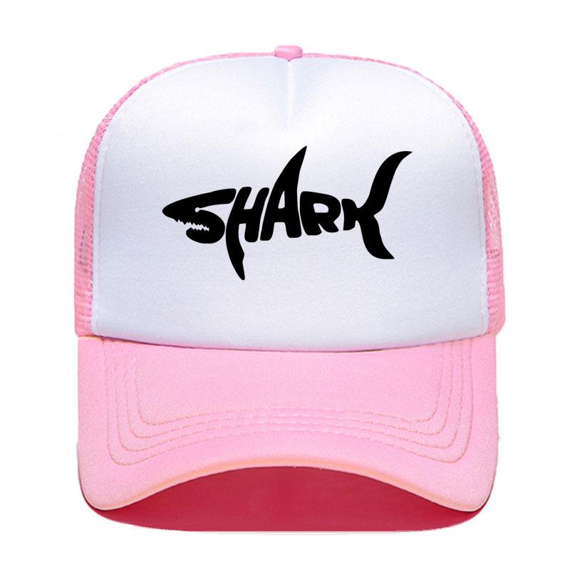 New Shark Print Baseball Cap Funny Casual Unisex Women Parentchild Hats Mesh Visor Outdoor Sun Hat Adjustable Caps