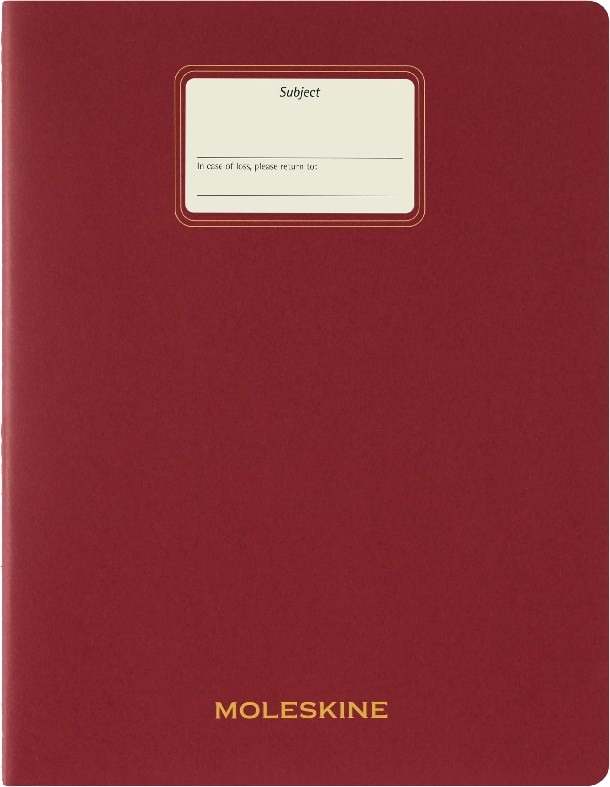 

Moleskine Student Cahier XXL Size x CHSTU71F4 Notebook, (21.6cm 27.9cm), Lined, Red,