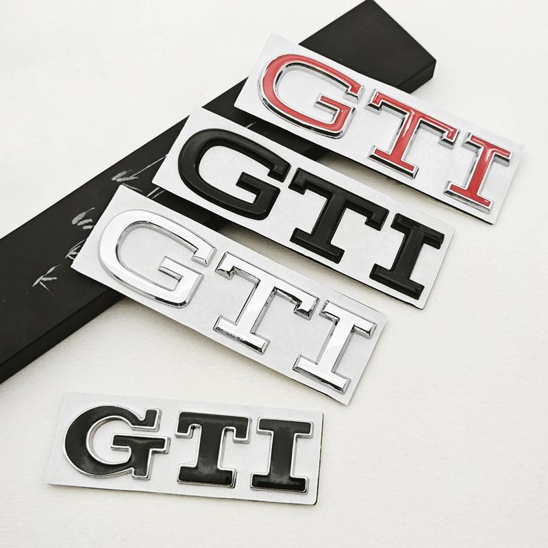 2026 Hot For VOLKSWAGEN VW 3D High-Quality Chrome Metal Logo GTI Emblem Car Trunk Sticker Badge For VW Golf 8/Polo/Jetta/Tiguan/