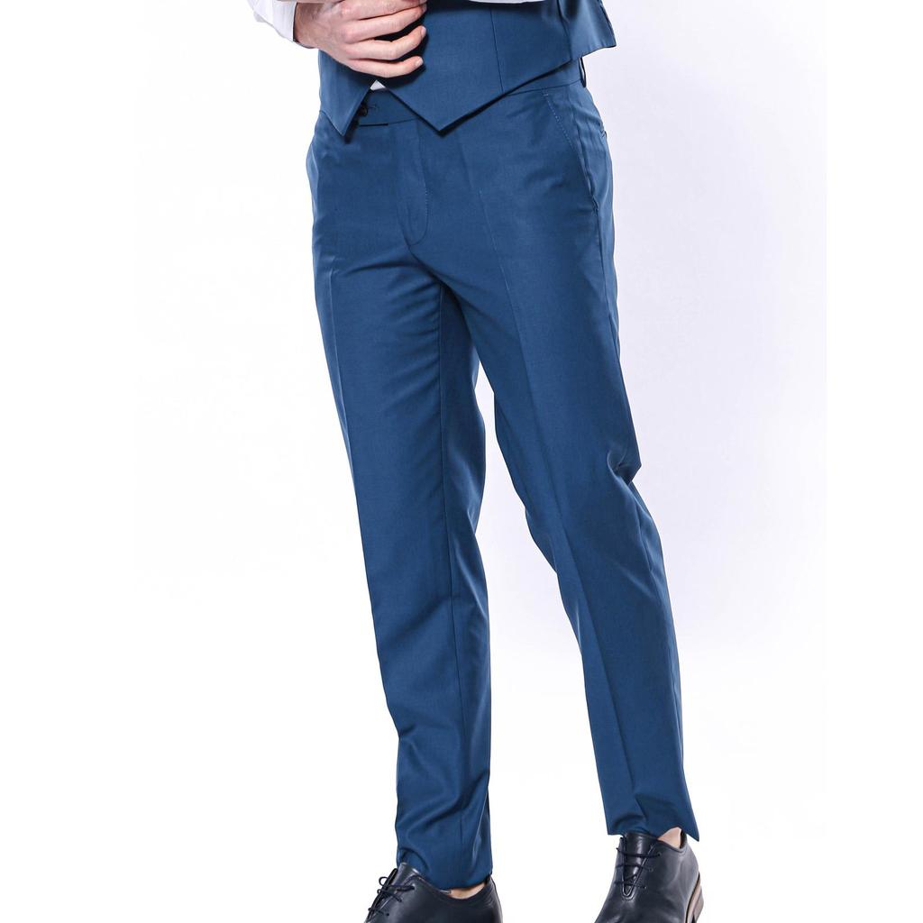 Buy Plain Navy Blue Trousers at 