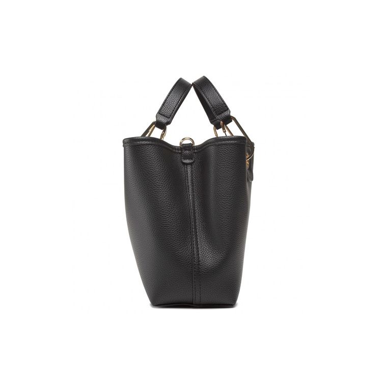 Emporio Armani Logo Print Magnetic Closure Polyester Shoulder Bag Women Bags Black Y3D176-YFO5B-85218