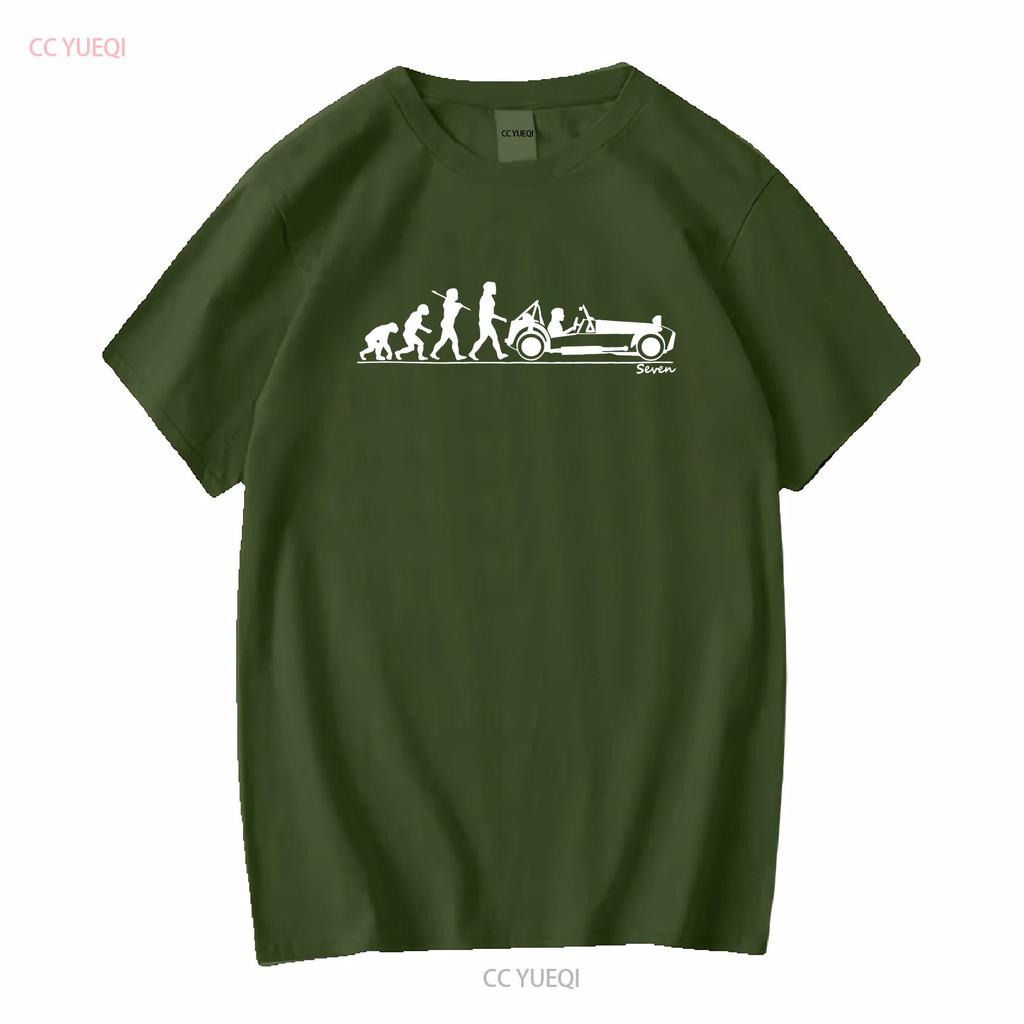 Caterham Seven 7 Evoluzione dell'Uomo T Shirt vintage Lavato uomo Casual Morbido Leggermente Comodo moda Versatile Unisex