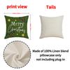 New Cookie Man Decorative Pillow Cover Linen Print Festive Atmosphere Arrangement Cushion Cover Christmas Pillow