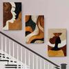 3PC 2D Flat Modern Abstract Character Canvas Decorative Painting Nordic Style Living Room Entrance Bedroom Wall Decoration Simpl