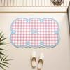 Tappetino assorbente in terra di diatomee per porta del bagno tappetino per WC tappeto per pavimento del WC tappeto per WC