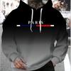 European and American Spring and Autumn Men's and Women's 3D Digital Printed Loose Fashion Casual Hoodie Men's Top