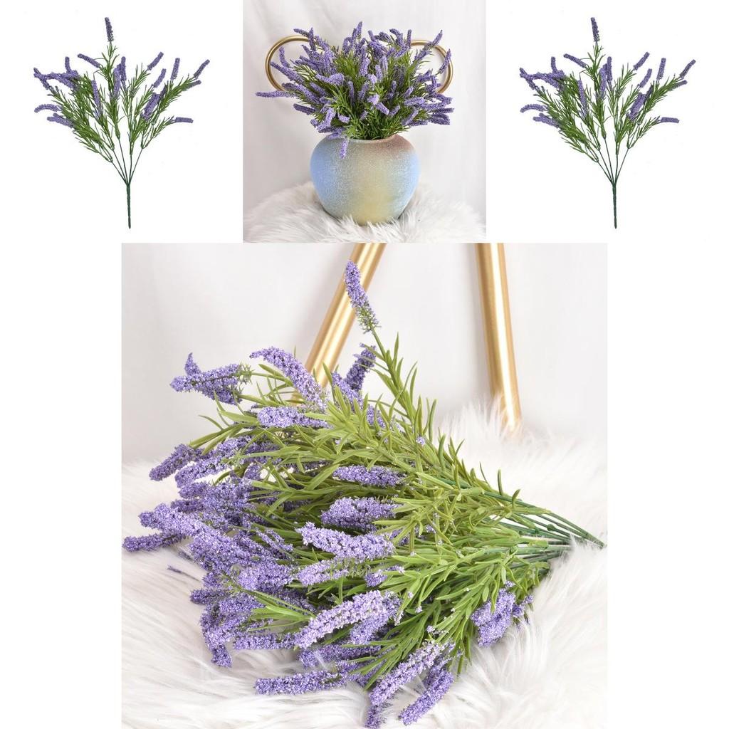 Lavender Artificial Flower Garden Decor With Pouring Craft For Home Office Hotel Arrangement