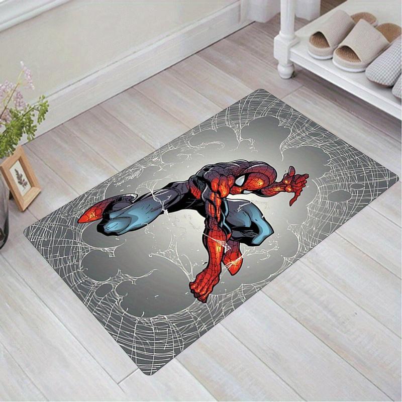 

1pc Spider-Man Pattern Area Rug Soft Flannel Floor Mat for Living Room,Office,Bedroom and Carpet,Sofa Coffee Table Floor Mat 60cm by 90cm