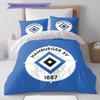 Set Copripiumino Trapuntato Hamburger SV Federa Federe Decorazione Casa Regalo di Compleanno (1 * copripiumino + 2 * federa, senza nucleo)