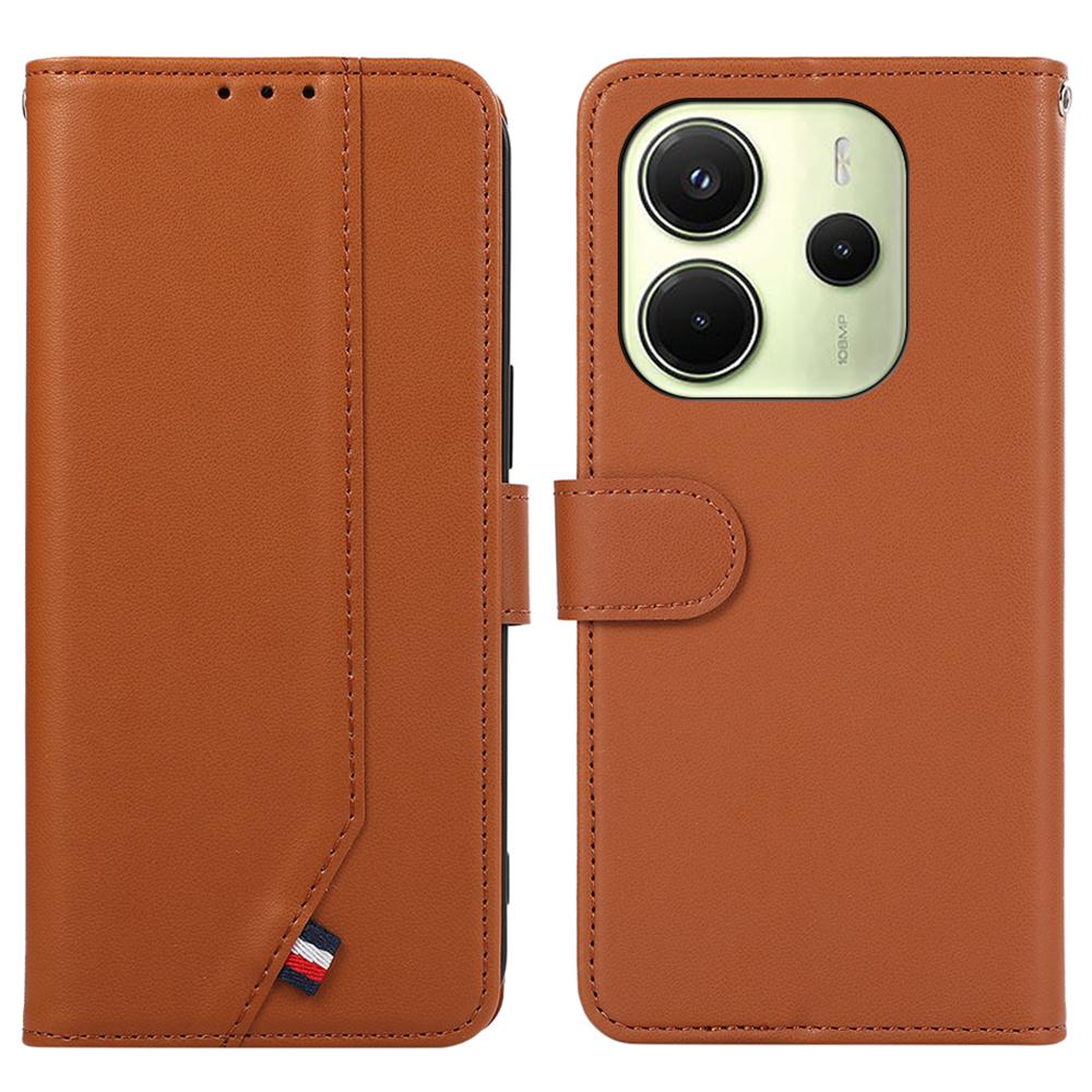 For Xiaomi Redmi Note 14 4G (164.84mm) Case RFID Blocking Flip Leather Phone Cover