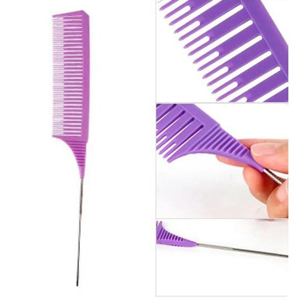 3pcs Highlighting Tailed Comb Set Weaving Hair Styling Combs Coloring Dyeing Comb