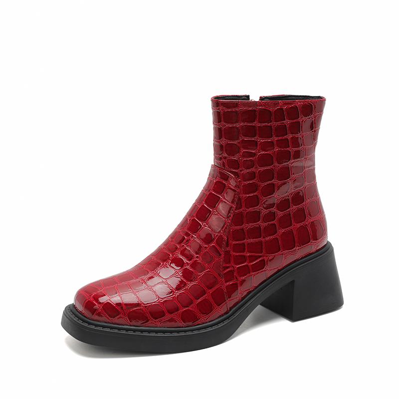 Fashion Gold Silver Women Chelsea Boots High-Top Size Zipper Round Toe Booties Platform High Heels Luxury Trendy Banquet Party Dress