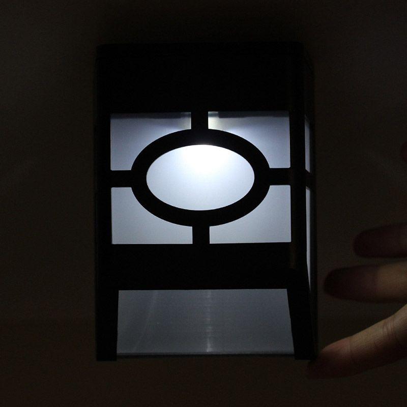 

Солнечный Светодиодный Настенный Светильник Наружный Садовый Дорожка Ландшафтный Забор Дворовый Светильник White Light