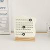 DIY Wood Perpetual Calendar Cute Calendar Ornaments Fashion Montessori Calendar  Home Office Desk