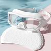 New Adult Swimming Goggles with High-definition Anti Fog and Waterproof Large Frame Popular Silicone Swimming Cap Set2