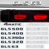 ABS Car Trunk Letters Logo Emblem Badge Decals Sticker For Mercedes Benz GLS Class GLS400 GLS500 GLS550 GLS450 GLS350 X166 X167 RX7