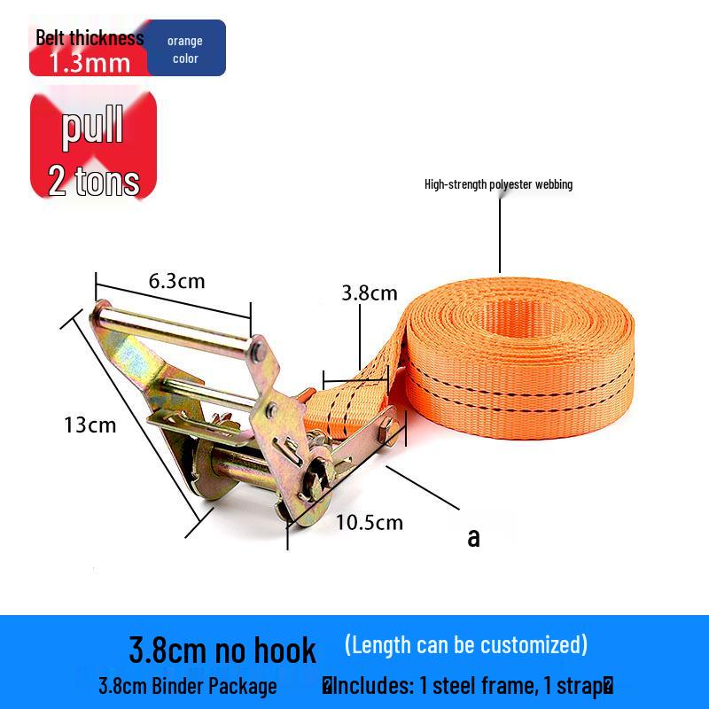 High-Strength Polyester Ratchet Cargo Straps for Packaging and Tensioning